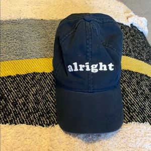 “alright” hat from American Eagle